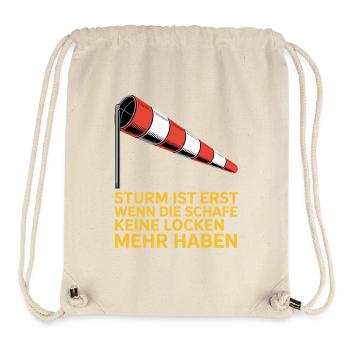 Storm text with windsock - Stanley/Stella Recycled Gym Bag - natural - Front