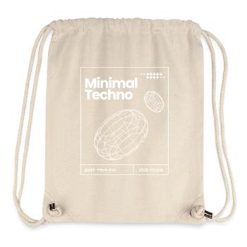 Minimal-Techno-Musik-Sphären-Design - Stanley/Stella recycelter Gym Bag - Naturweiß - Vorne