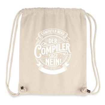 Le compilateur dit non - Sac à cordon recyclé Stanley/Stella - blanc naturel - Devant