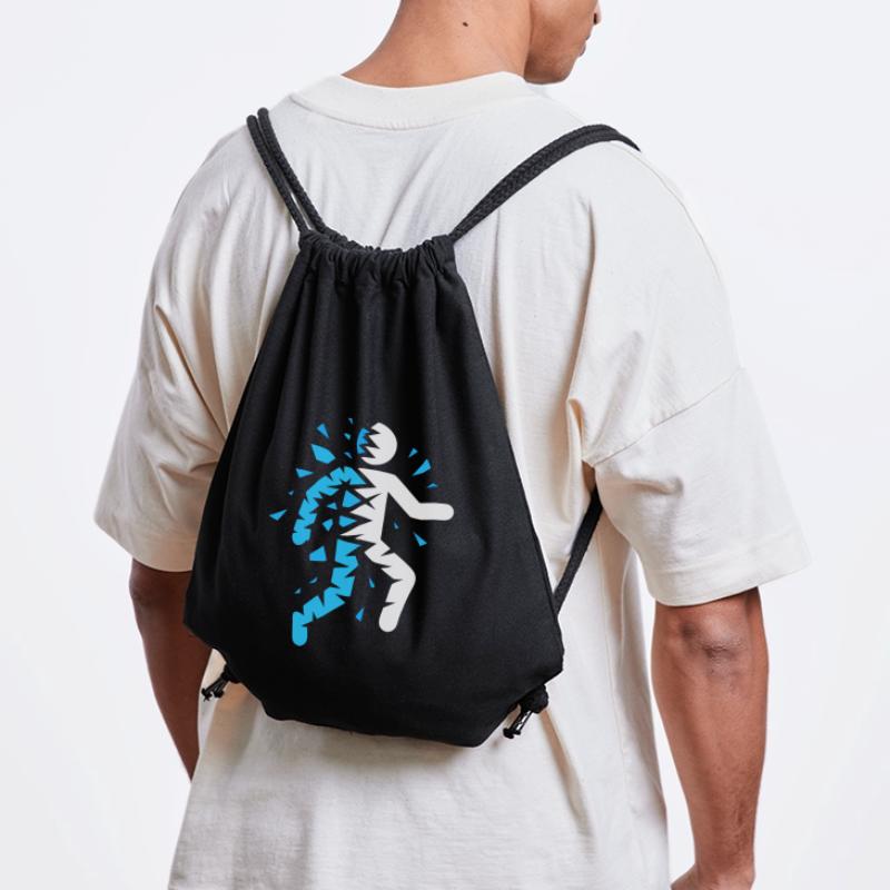 Silhouette éclatée bleue Sac à cordon recyclé Stanley/Stella