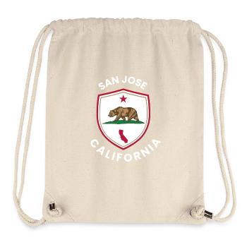 San Jose Shield Bear Emblem - Stanley/Stella Recycled Gym Bag - natural - Front