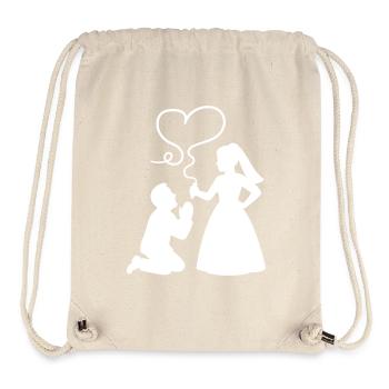 Mariage des mariés - Sac à cordon recyclé Stanley/Stella - blanc naturel - Devant