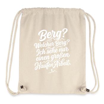 Berg Arbeit Humor Spruch Motivation - Stanley/Stella recycelter Gym Bag - Naturweiß - Vorne