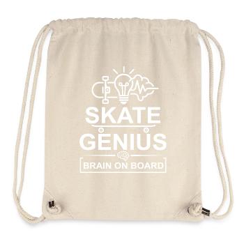 Genius Skateboard Brain on Board - Stanley/Stella Recycled Gym Bag - natural - Front