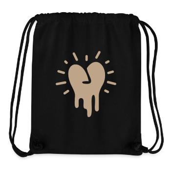 Liquid Heart – Liebe, die sich sanft ausbreitet - Stanley/Stella recycelter Gym Bag - Schwarz - Vorne