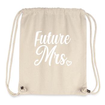 Zukünftige Frau Brautdusche Junggesellinnenabschied Geschenk - Stanley/Stella recycelter Gym Bag - Naturweiß - Vorne