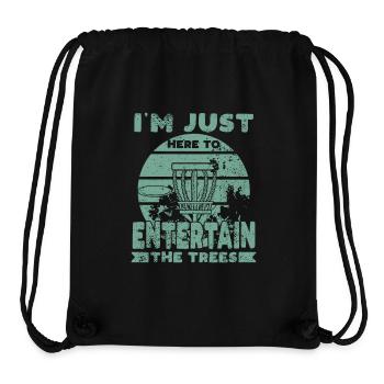 Disc Golf Spruch - Stanley/Stella recycelter Gym Bag - Schwarz - Vorne