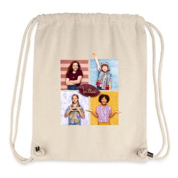 "Ein Mädchen Namens Willow" Willow & Ihre Freunde - Stanley/Stella recycelter Gym Bag - Naturweiß - Vorne