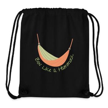 Zen Like a Hammock - Sac à cordon recyclé Stanley/Stella - noir - Devant