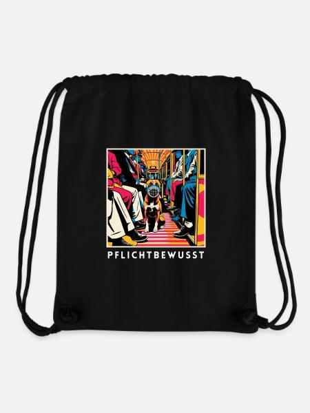 Pflichtbewusst - Dog merch for everyone - Stanley/Stella recycelter Gym Bag - Schwarz