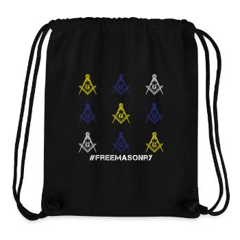Cadeau maçonnique I franc-maçonnique Tshirt - Sac à cordon recyclé Stanley/Stella - noir - Devant
