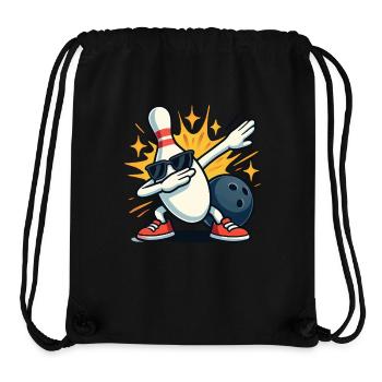 Bowling Pin Dabbing Dab Sonnenbrille Bowlingkugel - Stanley/Stella recycelter Gym Bag - Schwarz - Vorne