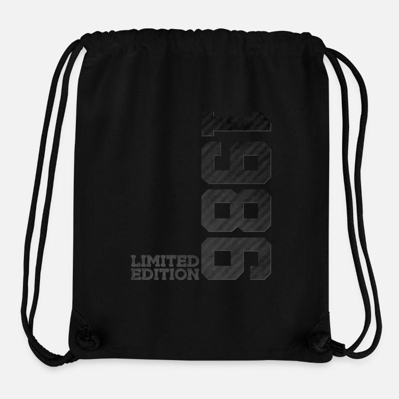 40E ANNIVERSAIRE ÉDITION LIMITÉE 1986 - Sac à cordon recyclé Stanley/Stella - noir