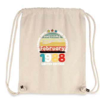 36 Jahre alt Baujahr 1988 Jahrgang Februar 1988 - Stanley/Stella recycelter Gym Bag - Naturweiß - Vorne