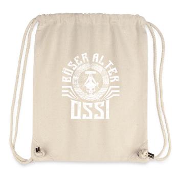 Böser alter Ossi - Totenkopf - Ironie - Spruch - Stanley/Stella recycelter Gym Bag - Naturweiß - Vorne