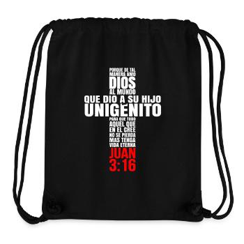 Porque de tal manera amo Dios al Mundo - Stanley/Stella Recycled Gym Bag - black - Front