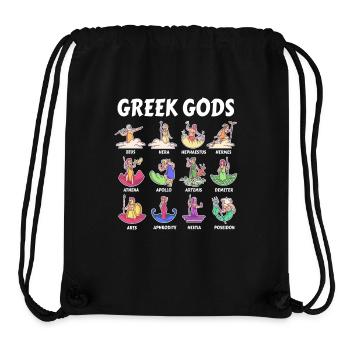 Götter der griechischen Mythologie - Antike Götter Griechenlands - Stanley/Stella recycelter Gym Bag - Schwarz - Vorne