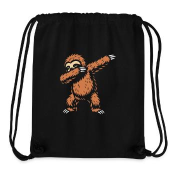 Dabbing Sloth - Dab Dance - Cadeau - Sac à cordon recyclé Stanley/Stella - noir - Devant