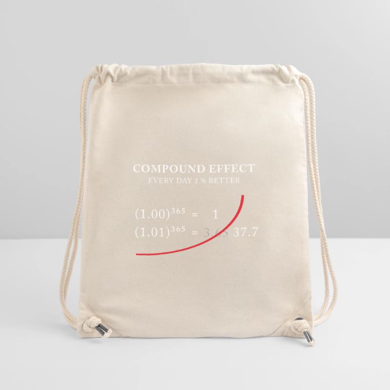 Compound Effect – 1% better every day Stanley/Stella Recycled Gym Bag