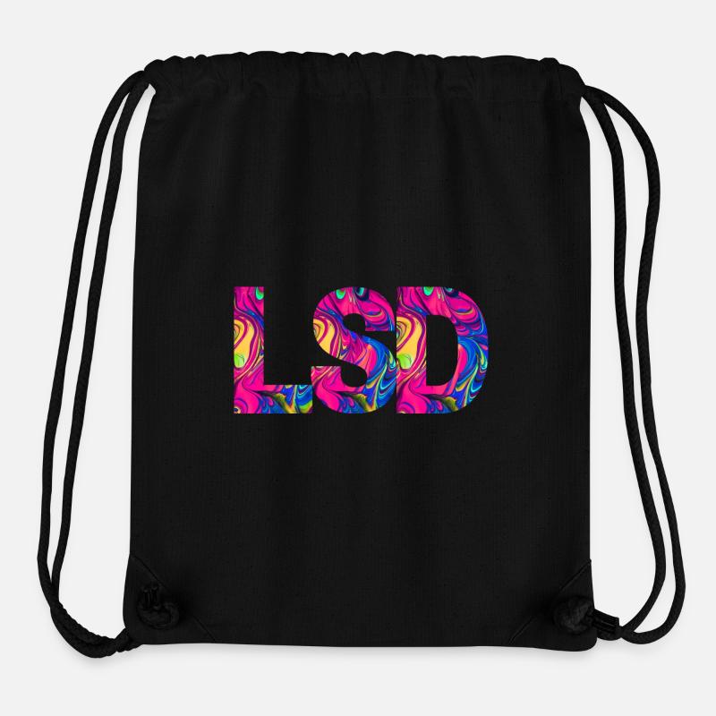 LSD 25 Sunshine Acid - Sac à cordon recyclé Stanley/Stella - noir