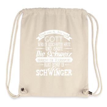 Schwinger - schwingen - Stanley/Stella recycelter Gym Bag - Naturweiß - Vorne