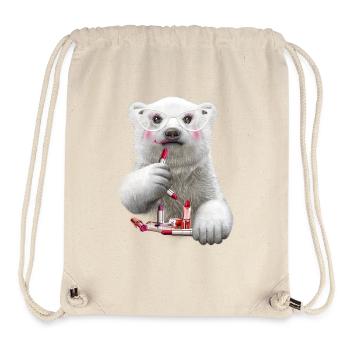 PAULA LIPSTICK - Sac à cordon recyclé Stanley/Stella - blanc naturel - Devant