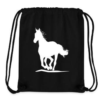 Running Horse - Sac à cordon recyclé Stanley/Stella - noir - Devant