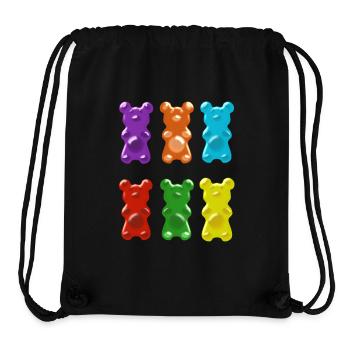 gummibärchen,bärchen,süß - Stanley/Stella recycelter Gym Bag - Schwarz - Vorne