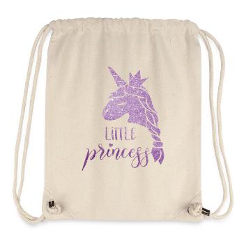 Lila Stern Einhorn Prinzessin - Stanley/Stella recycelter Gym Bag - Naturweiß - Vorne