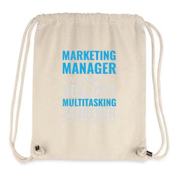 Marketing Manager – Multitasking Wizard - Stanley/Stella Recycled Gym Bag - natural - Front