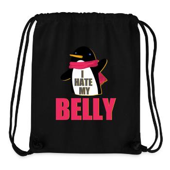 Dick - Übergewicht - Stanley/Stella recycelter Gym Bag - Schwarz - Vorne