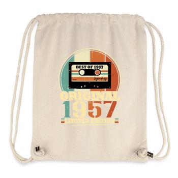 Original 1957 Retro Vintage Geburtstagsgeschenk - Stanley/Stella recycelter Gym Bag - Naturweiß - Vorne