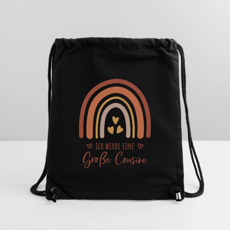 Ich werde eine große Cousine / Boho Regenbogen Stanley/Stella recycelter Gym Bag