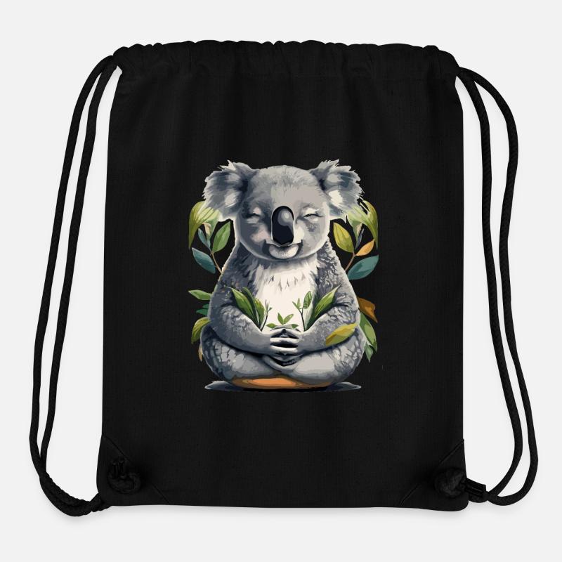 Koala Meditation - Stanley/Stella recycelter Gym Bag - Schwarz