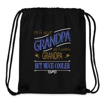 GolfMaman GolfPapa Clubs De Golf Filles Golf Entraîneur De GolfCadeau - Sac à cordon recyclé Stanley/Stella - noir - Devant