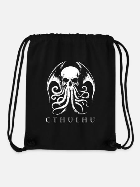Cthulhu Gothic Skull - Stanley/Stella Recycled Gym Bag - black