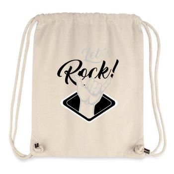 Let's Rock - Sac à cordon recyclé Stanley/Stella - blanc naturel - Devant