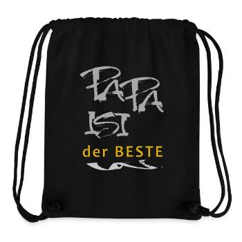 Papa ist der Beste - Stanley/Stella recycelter Gym Bag - Schwarz - Vorne