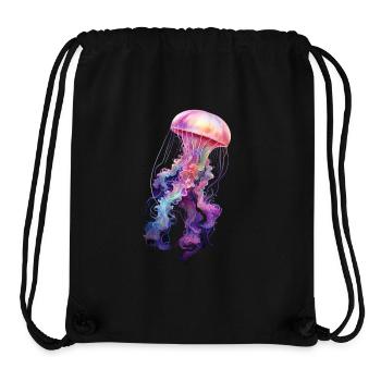 Cadeau de méduse - Sac à cordon recyclé Stanley/Stella - noir - Devant