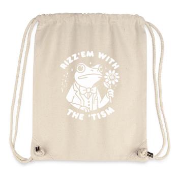 Rizz Em Mit Dem Tism - Stanley/Stella recycelter Gym Bag - Naturweiß - Vorne