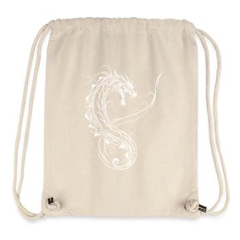 Drache Fantasy Feuerdrache - Stanley/Stella recycelter Gym Bag - Naturweiß - Vorne