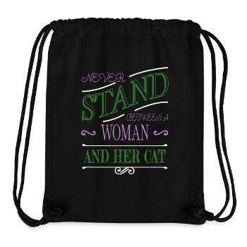 Animal Love Cat Butt Tshirts Fun I Love Cats Cool - Stanley/Stella Recycled Gym Bag - black - Front