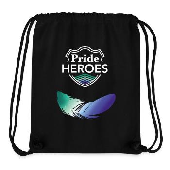 Gay PrideHEROES - Stanley/Stella recycelter Gym Bag - Schwarz - Vorne