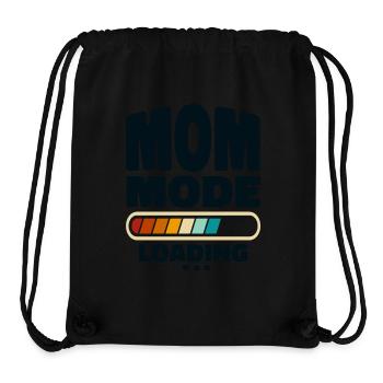 Funny Mom Mode Loading Zitat Beste Mutter aller Zeiten - Stanley/Stella recycelter Gym Bag - Schwarz - Vorne