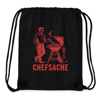 Chefsache Grillen - Stanley/Stella recycelter Gym Bag - Schwarz - Vorne