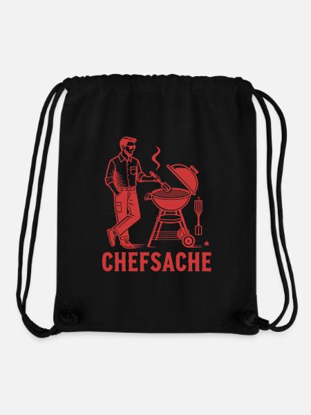 Chefsache Grillen - Stanley/Stella recycelter Gym Bag - Schwarz