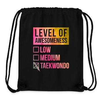 Taekwondo - Stanley/Stella recycelter Gym Bag - Schwarz - Vorne