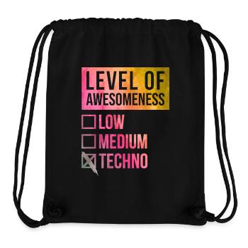 techno - Sac à cordon recyclé Stanley/Stella - noir - Devant