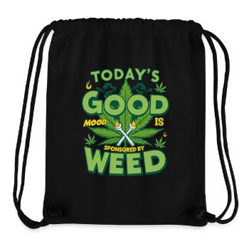 Gute Laune Weed - Stanley/Stella recycelter Gym Bag - Schwarz - Vorne
