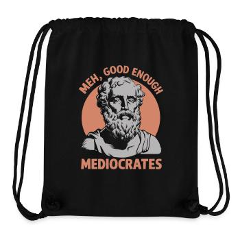 Entspannt durch Philosophie - Stanley/Stella recycelter Gym Bag - Schwarz - Vorne